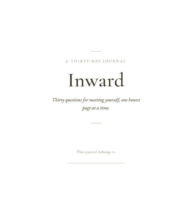 Inward: A 30-Day Conversation With Yourself hub cover