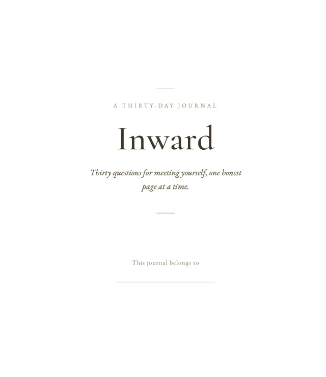 Rashmi Kadwani: Inward, a 30-Day Journal Hub